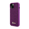 Guess Disco Metal Script - pouzdro pro iPhone 15 (fuchsiová)