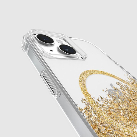 Case-Mate Karat MagSafe - iPhone 15 / iPhone 14 / iPhone 13 Tasche mit Golddekor (Marmor)