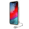 Guess 4G Big Logo Charm - pouzdro pro iPhone 12 / iPhone 12 Pro (stříbrné přívěsky)