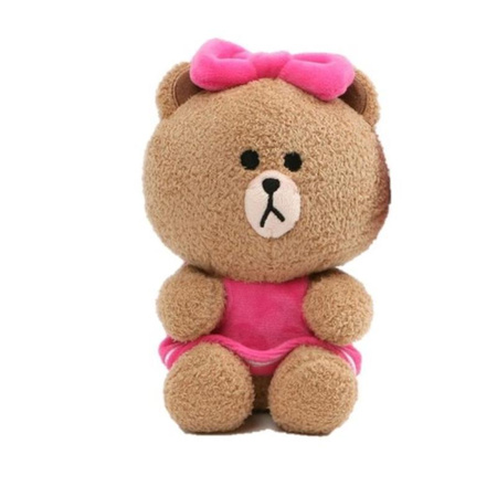 Line Friends - Pluszowa maskotka 17 cm Miś CHOCO siedzący