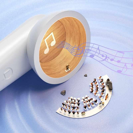 WEKOME S28 Pop Digital Series - bezdrátová sluchátka Bluetooth V5.3 TWS s nabíjecím pouzdrem s funkcí projektoru (bílá)