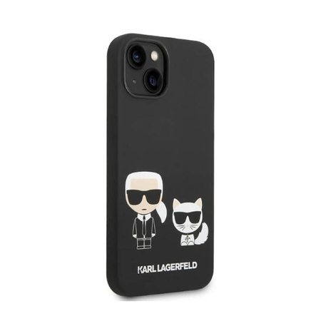 Karl Lagerfeld Liquid Silicone Karl & Choupette MagSafe - iPhone 14 Case (black)