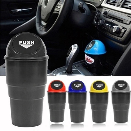 SAMOCHODOWY KOSZ NA ŚMIECI MINI POJEMNIK NA CHUSTECZKI PAPIER KUBEK 400ML