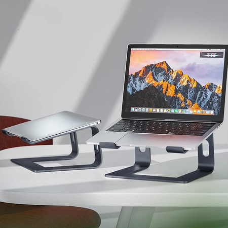 Crong AluBench – Aluminum Laptop Stand (Graphite)