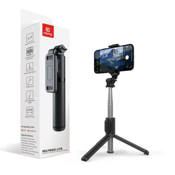 BLUETOOTH SELFIE STICK PILÓTÁVAL, STABILITÁVAL, telefonhoz, iPhone-hoz, Crong SelfieGo Lite, Crong SelfieGo Lite