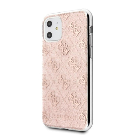 Guess 4G Glitter - iPhone 11 Case (Pink)
