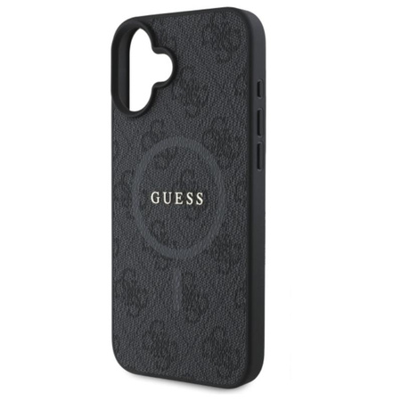 Guess 4G Ring Classic Logo MagSafe - pouzdro pro iPhone 16 (černé)