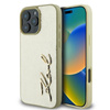 Karl Lagerfeld Metal Signature - Hülle für iPhone 16 Pro (gold)