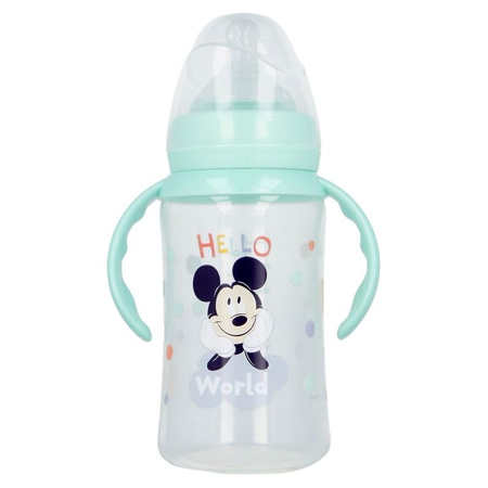 Mickey Mouse - Láhev se savičkou a držadly 360 ml (Cool)