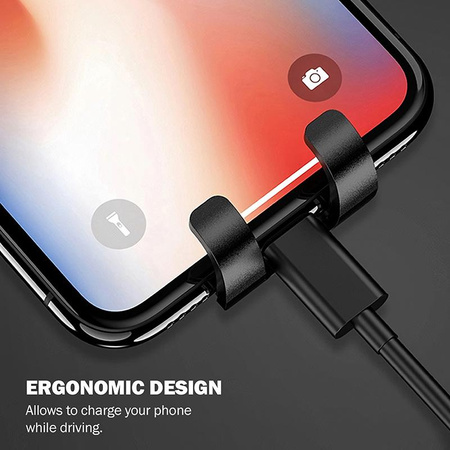 Crong Gravity Auto-Clip Car Holder - Gravitační držák do auta pro telefon 4,7" - 6,5" (černý)