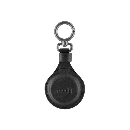 Moshi AirTag Key Ring - Premium key ring for Apple AirTag (Jet Black)