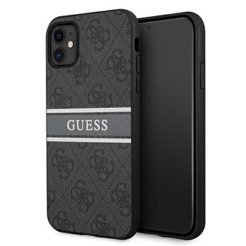 Guess 4G Printed Stripe - iPhone 11 Tasche (grau)