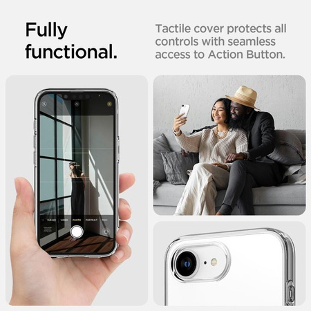 Spigen Liquid Crystal MagSafe - Case for iPhone 16e (Transparent)