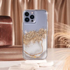 Case-Mate Karat - iPhone 14 Pro Max case decorated with gold (Marble)