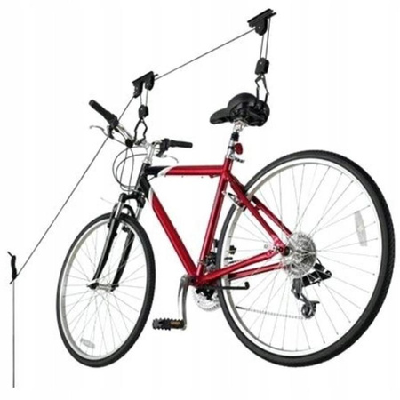 Ceiling-mounted Garage Bike Rack, Dunlop Bike Lift, Hook Mount