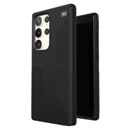 Speck Presidio2 Grip - protiskluzové pouzdro pro Samsung Galaxy S23 Ultra (černá/černá/bílá)