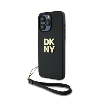 DKNY Wrist Strap Stock Logo - Pouzdro pro iPhone 15 Pro Max (Černá)