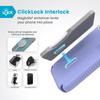Speck Presidio2 Grip ClickLock & MagSafe - Coque iPhone 16 Pro (Future Lavender / Cassis Purple / White)
