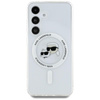 Karl Lagerfeld Button Karl & Choupette Heads Printed Logo MagSafe - Samsung Galaxy S25 Case (white)