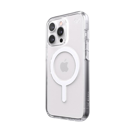 Speck Presidio Perfect-Clear + MagSafe - iPhone 13 Pro Tasche mit MICROBAN-Beschichtung (Klar)