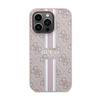 Guess 4G Printed Stripes MagSafe - iPhone 15 Pro Tasche (rosa)