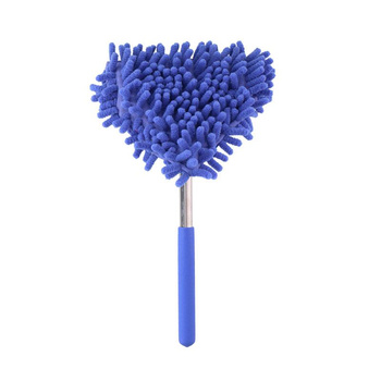 Lifetime - balai télescopique, chiffon à poussière, pompon en microfibre 34-96 cm (bleu)