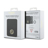 Guess 4G Strassed Metal Logo MagSafe - Power Bank 5000 mAh 15W MagSafe à induction (noir)