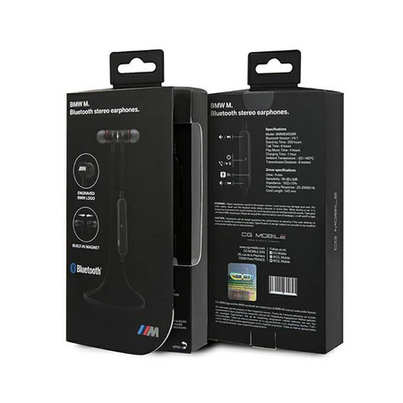 BMW - Słuchawki douszne Bluetooth (czarny)