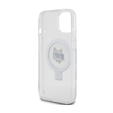 Karl Lagerfeld Ring Stand Choupette Head MagSafe - iPhone 15 tok (fehér)