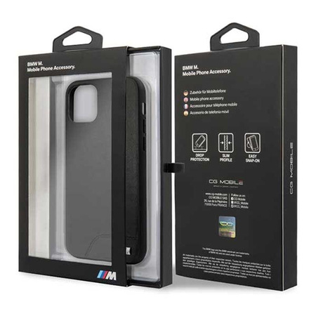 BMW Smooth PU Leather - Coque pour iPhone 11 Pro (noir)