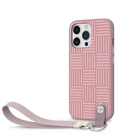 Moshi Altra - Case with detachable lanyard iPhone 13 Pro (anti-bacterial NanoShield™) (Pink)