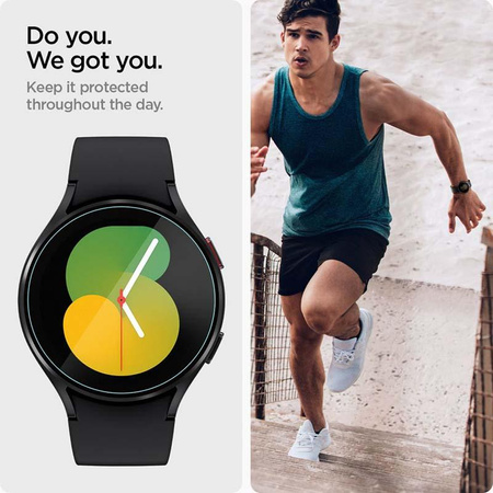 Spigen GLAS.TR EZ FIT 2-Pack - Tvrzené sklo pro Samsung Galaxy Watch 4 / 5 44 mm (2 ks)