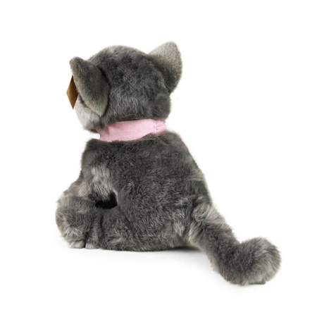GRAUE KATZE PUSH MOUSE, Realistische Katze, genau wie die echte, weich, ECO