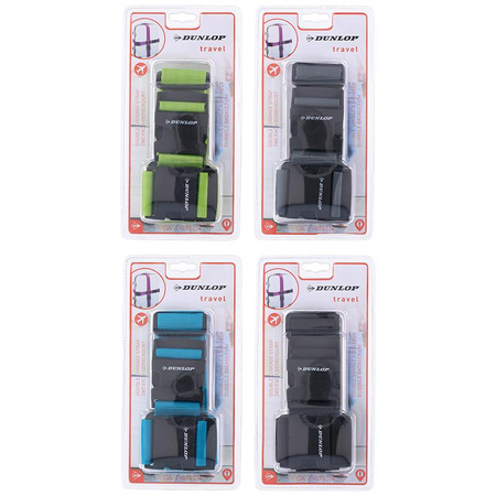 Dunlop - Pánt a bőrönd rögzítéséhez hosszú bőröndökhöz. 190 cm (kék)