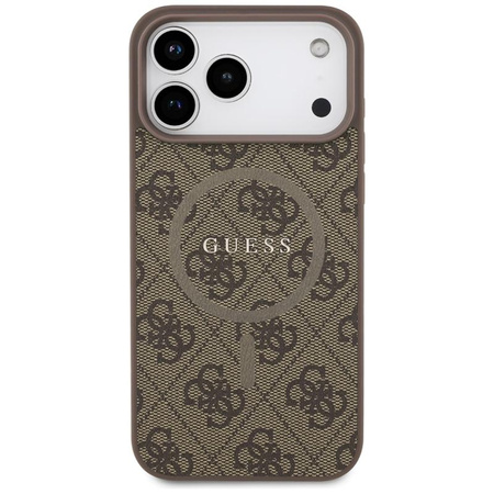 Guess 4G Ring Classic Logo MagSafe - iPhone 17 Pro Max Case (brown)
