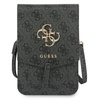 Guess 4G Big Metal Logo Phone Bag - taška s přihrádkou na smartphone (černá)