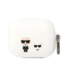 Karl Lagerfeld Silicone Karl & Choupette - Case for AirPods Pro (White)