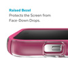 Speck Presidio Perfect-Clear avec Impact Geometry + MagSafe - Coque pour iPhone 14 Pro Max avec revêtement MICROBAN (transparent / rose digital)