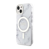 Guess Marble MagSafe - Coque pour iPhone 14 Plus (Blanc)