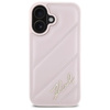 Karl Lagerfeld Quilted Signature - Case for iPhone 16 (pink)