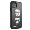 Karl Lagerfeld Embossed Case Karl & Choupette - iPhone 11 Pro Case (Black)