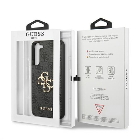 Guess 4G Big Metal Logo - Samsung Galaxy S22+ tok (szürke)