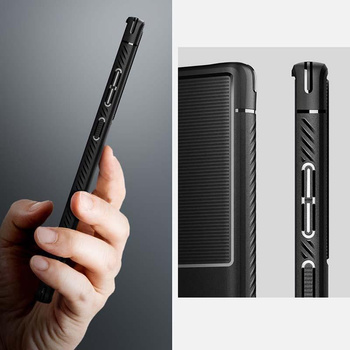 Spigen Rugged Armor - Étui pour Samsung Galaxy S22 Ultra (Noir)
