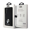 Karl Lagerfeld Silicone Karl & Choupette Metall-Anstecker - Hülle Samsung Galaxy S24+ (czarny)