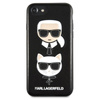 Karl Lagerfeld Embossed Case Karl & Choupette - Coque iPhone SE 2020 / 8 / 7 (noir)