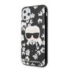 Karl Lagerfeld Iconic Karl Flower - Coque pour iPhone 11 Pro (noir)