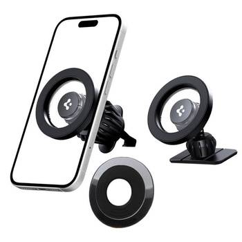 Spigen MFT13 Magnetic Dashboard & Vent Car Mount - Magnetic Car Holder MagSafe (Black)