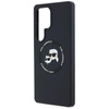 Karl Lagerfeld Silicone Double Heads And Circle MagSafe - Case for Samsung Galaxy S25 Ultra (Black)