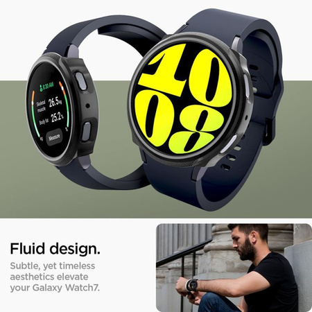 Spigen Liquid Air - Case for Samsung Galaxy Watch 7 44 mm (Matte Black)