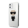Karl Lagerfeld Iconic Karl - iPhone 11 Case (Silver Glitter)